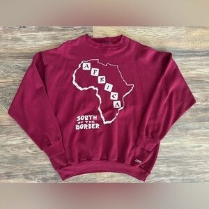 Vintage 90s Africa Crewneck Bike Sweatshirt XL